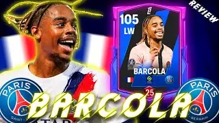 VALE la PENA HACER el SBC?🤔🔥 REVIEW BRADLEY BARCOLA 🇲🇫 POTM 105 GRL!! FULL PSG! FC Mobile 25!