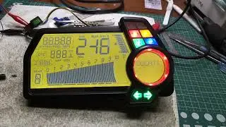 Ducati Multistrada 1200 Instrument cluster / Speedometer / Meter  - Power up