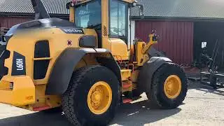 2018 Volvo L60H Wheel Loader w/ Bucket and Lever Steering.