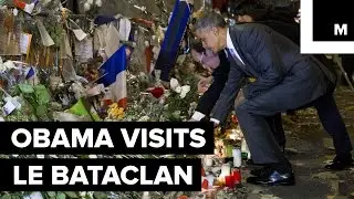 Obama Makes Surprise Visit to Le Bataclan to Honor Victims of Paris Terrorist Attacks
