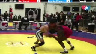 74 KG Consolation SF - Nate Carr Jr UNA vs Daisuke Shimada JPN