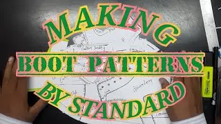 Learn shoe designing chapter 19 (how to make boot pattern by standard) shoe design by designer shoes