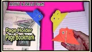 How to make a Page Holder Cute & Easy step by step ! page bookmark make easy