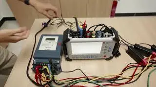 GF312V2 calibration of three phase energy meter error - operating demonstration