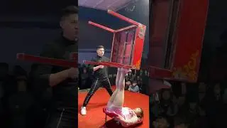 Dangerous Acrobatic act by Chinese women 😲 #acrobatics #chinesemartialarts  #ytshorts #shorts