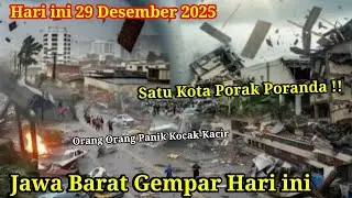 JATENG GEMPAR 29-12-2025 : DALAM SEKEJAP RATUSAN RUMAH HANCUR!BARU SAJA BAK TORNADO SAPU SATU KOTA,