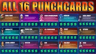 All 16 PUNCHCARDS In Fortnite Chapter 2 Season 8 (Full Guide)