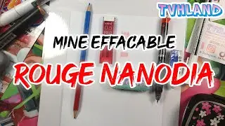 Mine rouge effacable Nanodia
