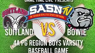 Bowie vs Suitland Baseball Game Highlights