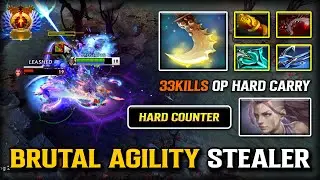 Brutal Agility Stealer Hard Carry Slark | 33Kills With MKB + Abyssal Blade Build | Hard Counter AM
