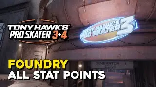 Tony Hawk's Pro Skater 3+4 Foundry All Stat Point Locations
