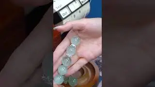 Crystal Healing ASMR 🌿 Green Fluorite Bracelet | Relax & Reset#asmr #crystals #beads #handmade #diy