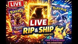 🔥 LIVE Pok&eacute;mon Rip & Ship! Phantasmal Flames, Mega Evolution, Surging Sparks & MORE! 🔥