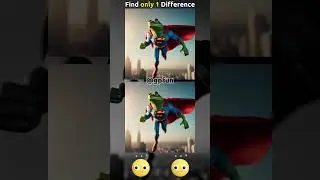 Superman but Super Frog 😆 Find the Difference - 005 #gpfun #shorts