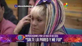 Azul contó la verdad de su fuga