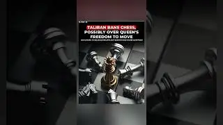 TALIBAN BANS CHESS, POSSIBLY OVER QUEEN'S FREEDOM TO MOVE#taliban #chess #chessgame #talibannews