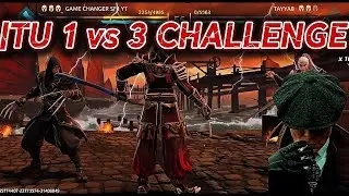 ITU 1 VS 3 CHALLENGE 🥵 @ShadowFightGames 