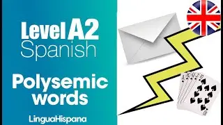 SPANISH A2: Polysemic Words | Clase de #espa&ntilde;ol online