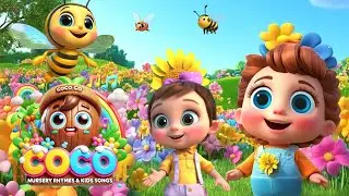 Bees Buzz and Flowers Sway | Coco Coco Nursery Rhymes & Kids Songs