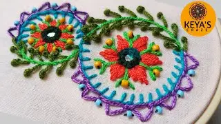 Tutorial-1033/ Mirror/Shisha stitch tutorial