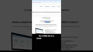 ISO 27001 2022 Conversion Tool - Example of a control with changed name #shorts