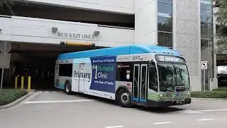 Miami-Dade Transit: Downtown Miami bound Gillig BRTPlus CNG 20170 Rt.100 leaving Aventura Mall