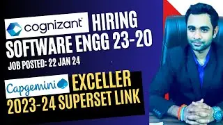 🔴Cognizant: последний набор вне кампуса | Capgemini Exceller 2023-2024