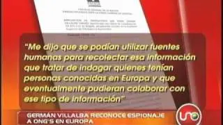 Germ&aacute;n Villalba reconoce espionaje del DAS a ONGs en Europa
