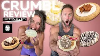 🍪 Crumbl Cookie Review! | Cinnamon Crunch, Twix, Lemon Pie & MORE! | Savory Swole Mates Taste Test