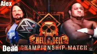 Hell in a cell 2018 AJ Styles vs Samoa Joe Match Card