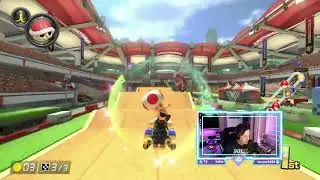 I think Josh might have to retire from Mario Kart after Ambii defeats him AGAIN!