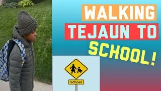 Walking my son to school through colourful fall trees &hearts;️#familyvlog #TheNSATfamily  #morningroutine 