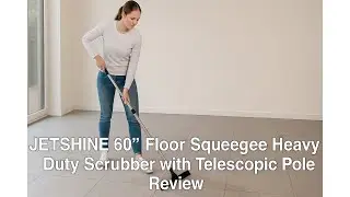 🧹 JETSHINE 60'' Floor Squeegee Heavy Duty Scrubber with Telescopic Pole Review 🧽