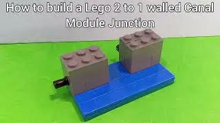 How to build a Lego 2 to 1 walled Canal Module Junction