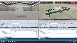FactoryIO + MachineSimulator + Ethernet Communication with FTlogix Echo