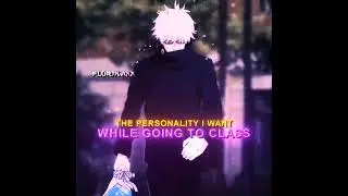 ☠️🩹THE PERSONALITY I WANT WHILE GOING TO SCHOOL #anime #jujutsukaisen #animeedit #jjk #gojo #sukuna