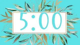 5 Minute Timer, Calm Rock Music Background