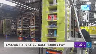 Sales giant Amazon to raise average hourly pay