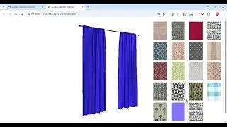 Curtain Texture, Sofa Fabric & Wall Color Changes in 3D | Web-Based E-Commerce Tool | Three.js Demo