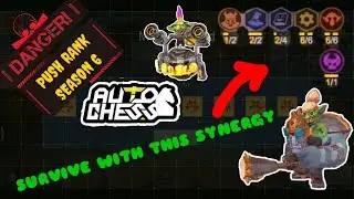 Autochess Season 6, Push Rank solo, Survive with Mech & Goblin, #AutoChessMobile #AutoChess
