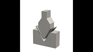 SolidWorks Animation Tutorial: Simulating a V-Bend Sheet Metal Process with Punch and Die.
