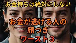 【警告】その顔、貧乏神に好かれてます。お金が逃げる顔つきワースト3【本編】#金運 #開運 #雑学 #一流と三流 #40代ファッション #50代ファッション