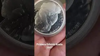 Moneda plata Bullion Australia, perth, koala 2007 (la primera)