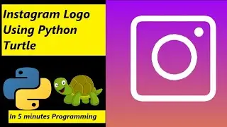 How to draw Instagram Logo Using Python Turtle | Python Turtle tutorial #code #python #instagram