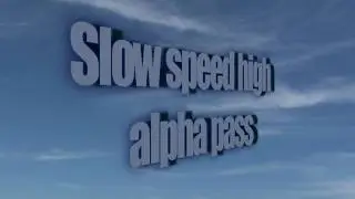 F-16 Slow speed high alpha pass HD