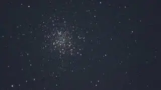 Open loop tracking of M22 with Dobsonian on DIY equatorial platform