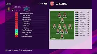 eFootball PES2020 Demo Player Ratings