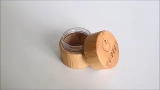 bamboo cosmetic jar