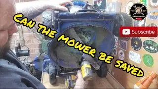 how to save a huyundai petrol lawnmower blade beyond repair?