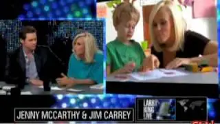 autism and vaccinations - Jim Carrey & Jenny McCarthy on Larry King Live